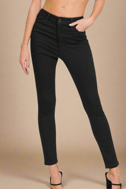 Black High Rise Skinny Jeans