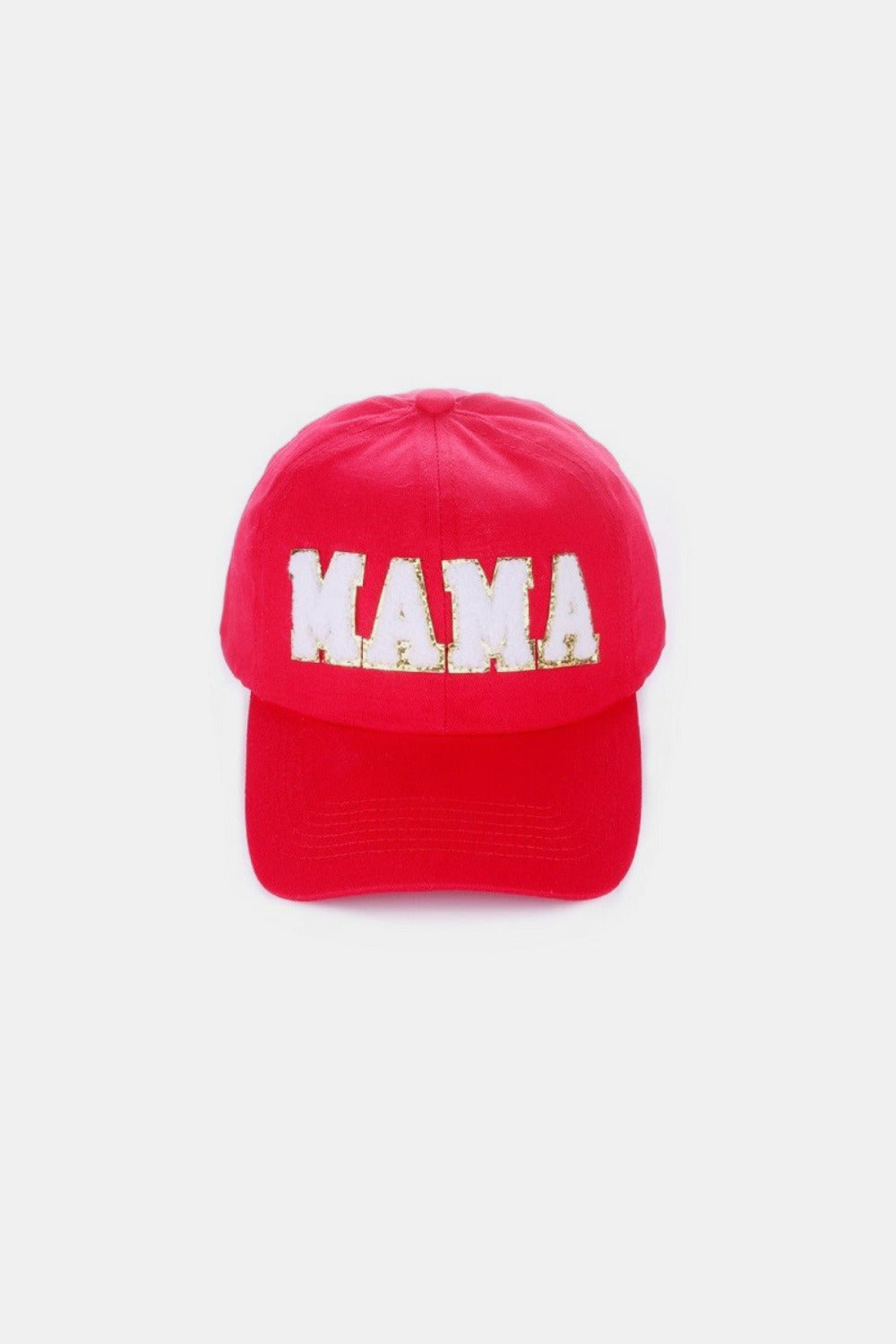 MAMA Sequined Chenille Patch Baseball Cap