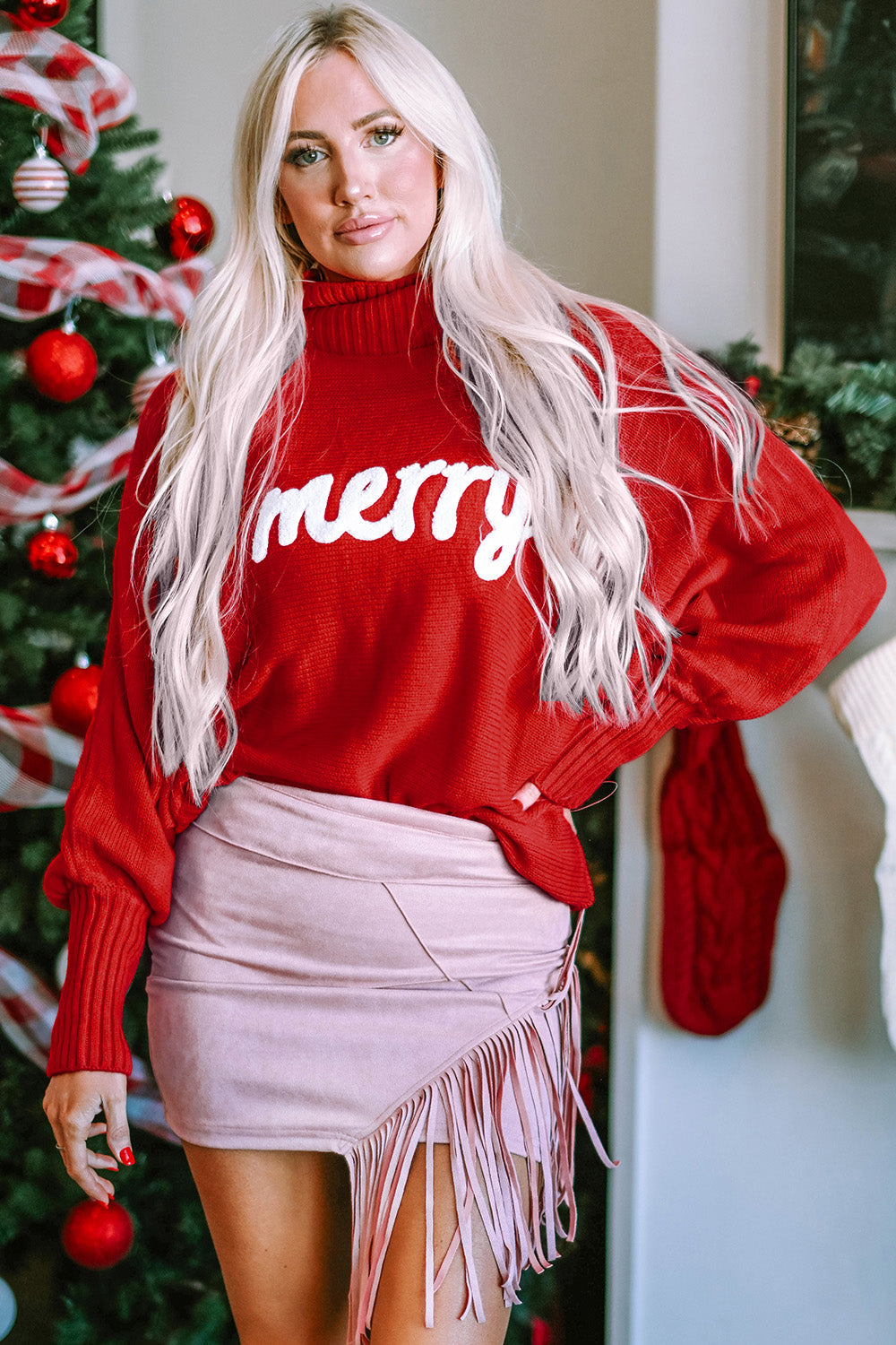 Merry Long Sleeve Turtleneck Sweater