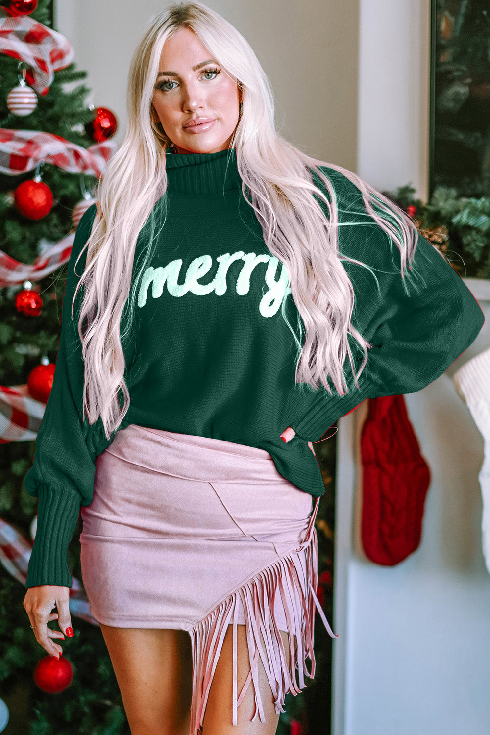 Merry Long Sleeve Turtleneck Sweater