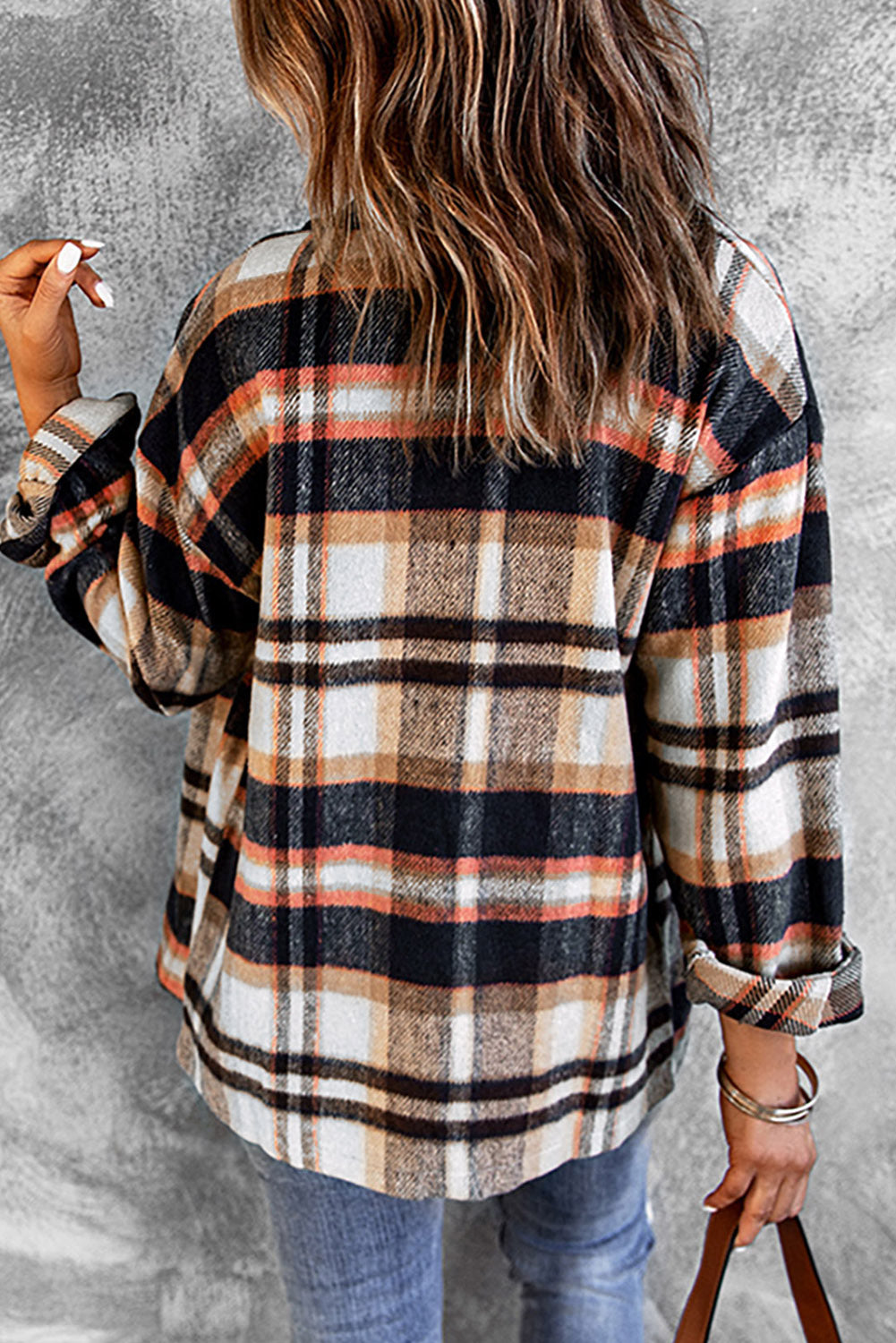 Plaid Button Front Flannel Shacket