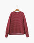 Red & Ivory Striped Long-Sleeve Top
