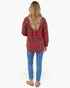 Red & Green Plaid Button-Up Shacket