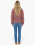 Red & Cream Striped Fleece Pullover