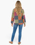 Olive & Multicolor Color Block Waffle Knit Top