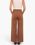 Camel Scalloped Pocket & Hem Wide-Leg Pants