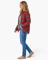 Red & Green Plaid Button-Up Shacket