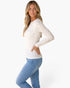 Ivory Floral Lace Long-Sleeve Top