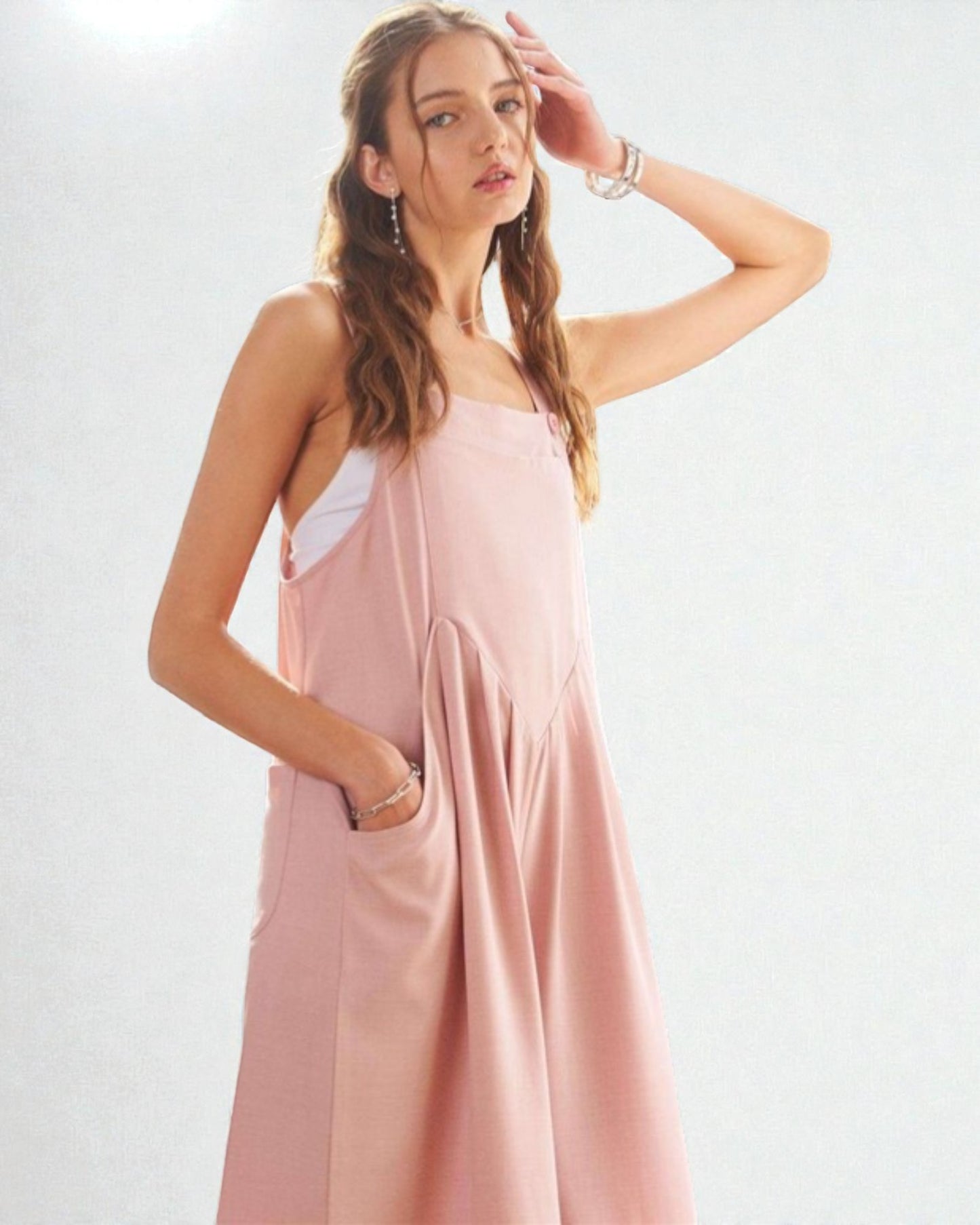 Blush Wide Leg Jumpsuit