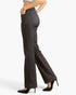 Charcoal Stretch Straight-Leg Dress Pants