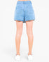 Mini-jupe en jean à poches cargo délavées
