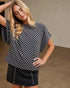 Charcoal Checkerboard Short Sleeve Tee