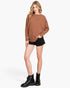 Camel Dolman Sleeve Knit Top