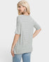Sage Striped Oversized Tee