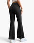 Ribbed High-Waist Flare Pants