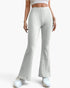 Ribbed High-Waist Flare Pants