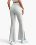Ribbed High-Waist Flare Pants