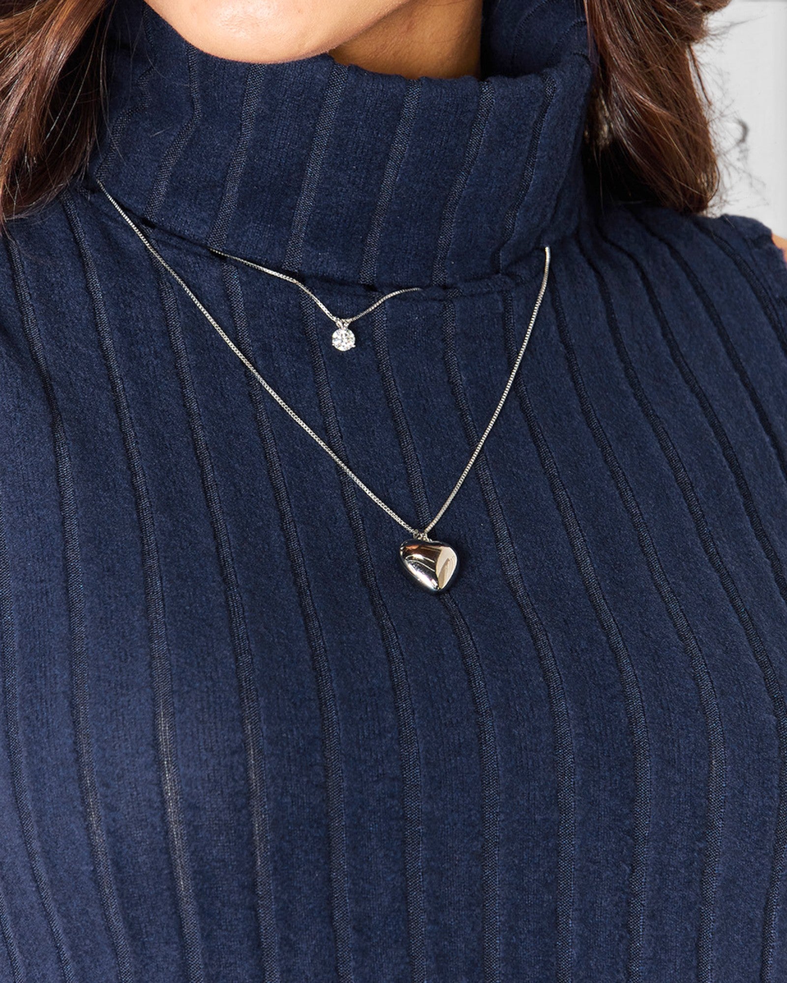 Ribbed Sleeveless Turtleneck Top