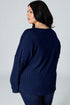 Ribbed Knit Button Henley Top