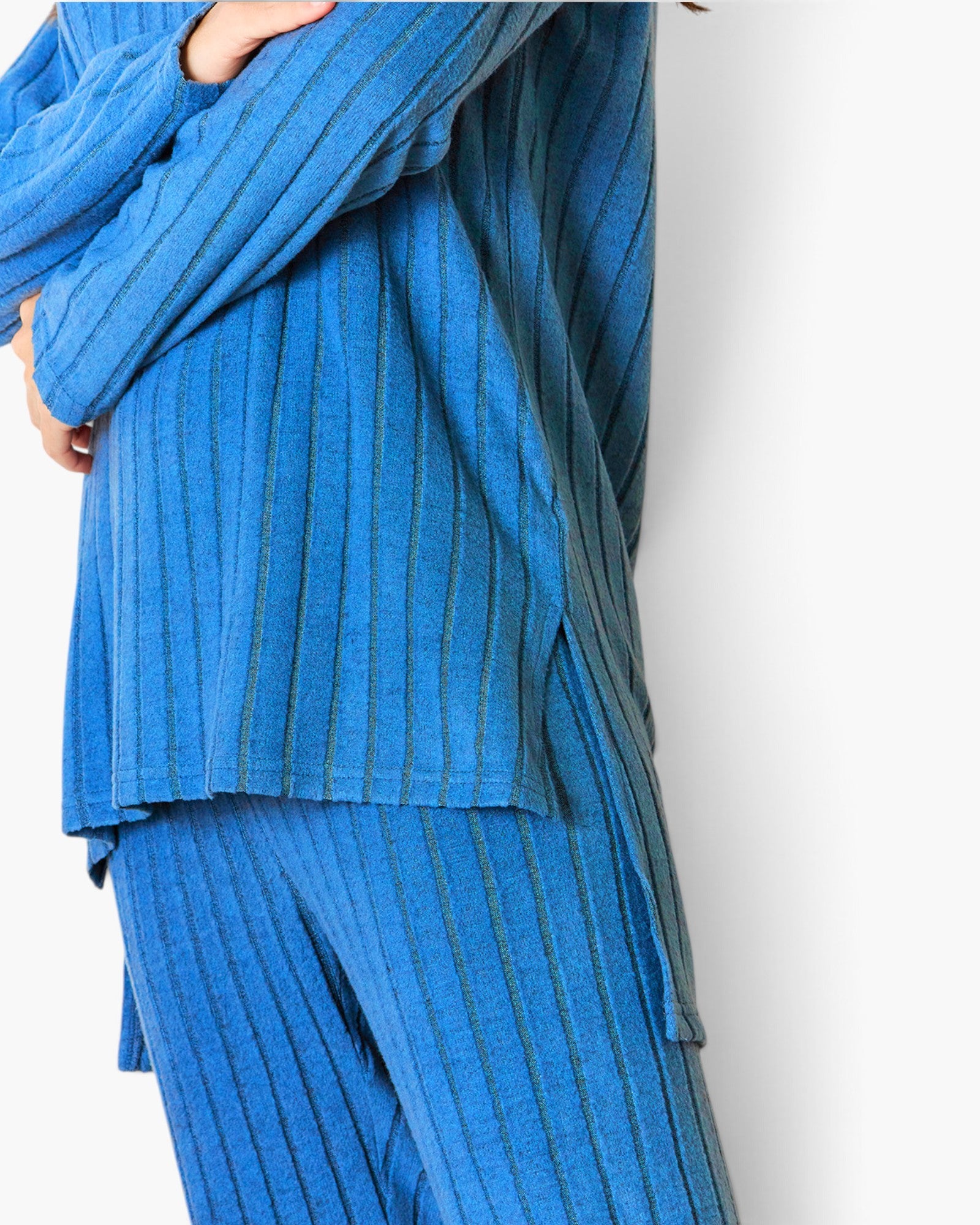Ribbed Long-Sleeve Top & Leggings Set