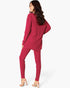 Ribbed Long-Sleeve Top & Leggings Set