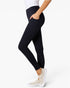 Leggings deportivos negros con cintura ancha