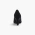 Black shoe on a white background