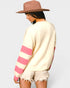 Ivory & Pink Floral Sweater