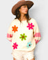 Ivory & Pink Floral Sweater