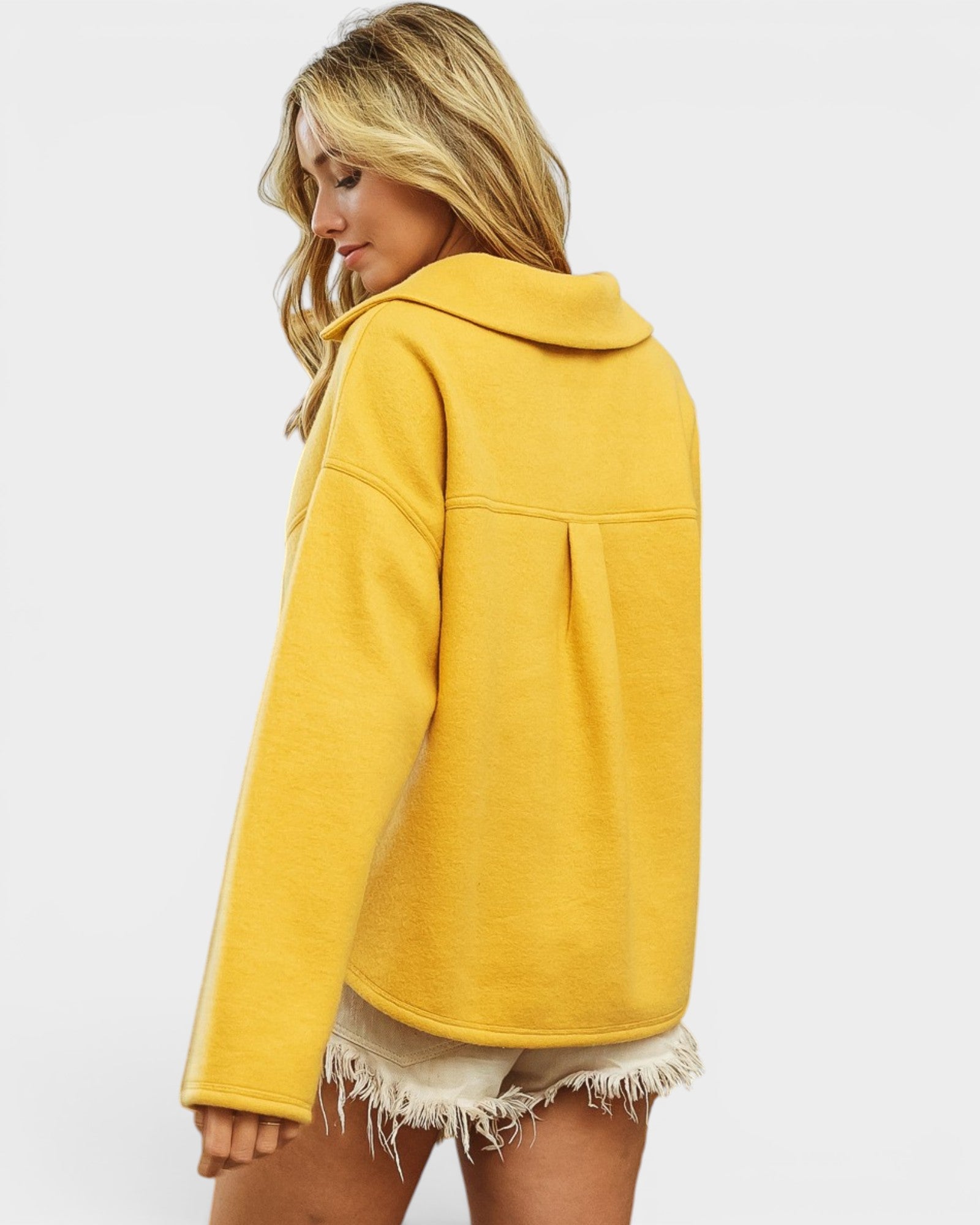 Marigold Collared Pullover Sweatshirt