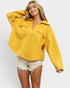 Marigold Collared Pullover Sweatshirt