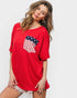 Red Americana Pocket Tee