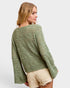 Sage Crochet Ruched Sweater Top