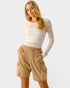 Ivory Sheer Lace Long Sleeve Top