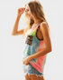 Rainbow Tie Dye & Leopard Trim Pocket Tank