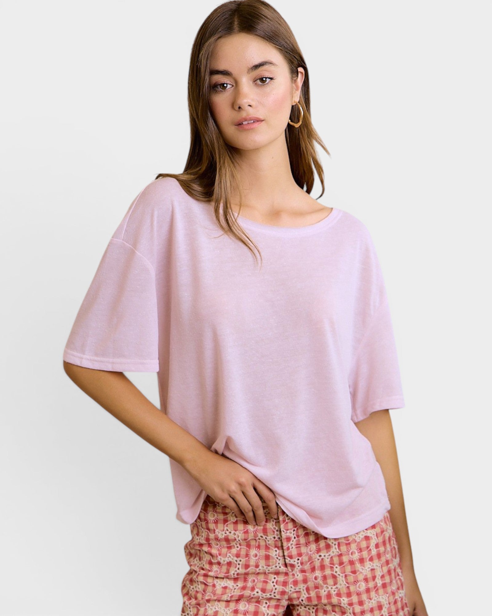 Pale Lavender Jersey Relaxed Tee