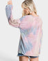 Pastel Tie-Dye Balloon Sleeve Top