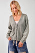 Sage Button Front Cardigan