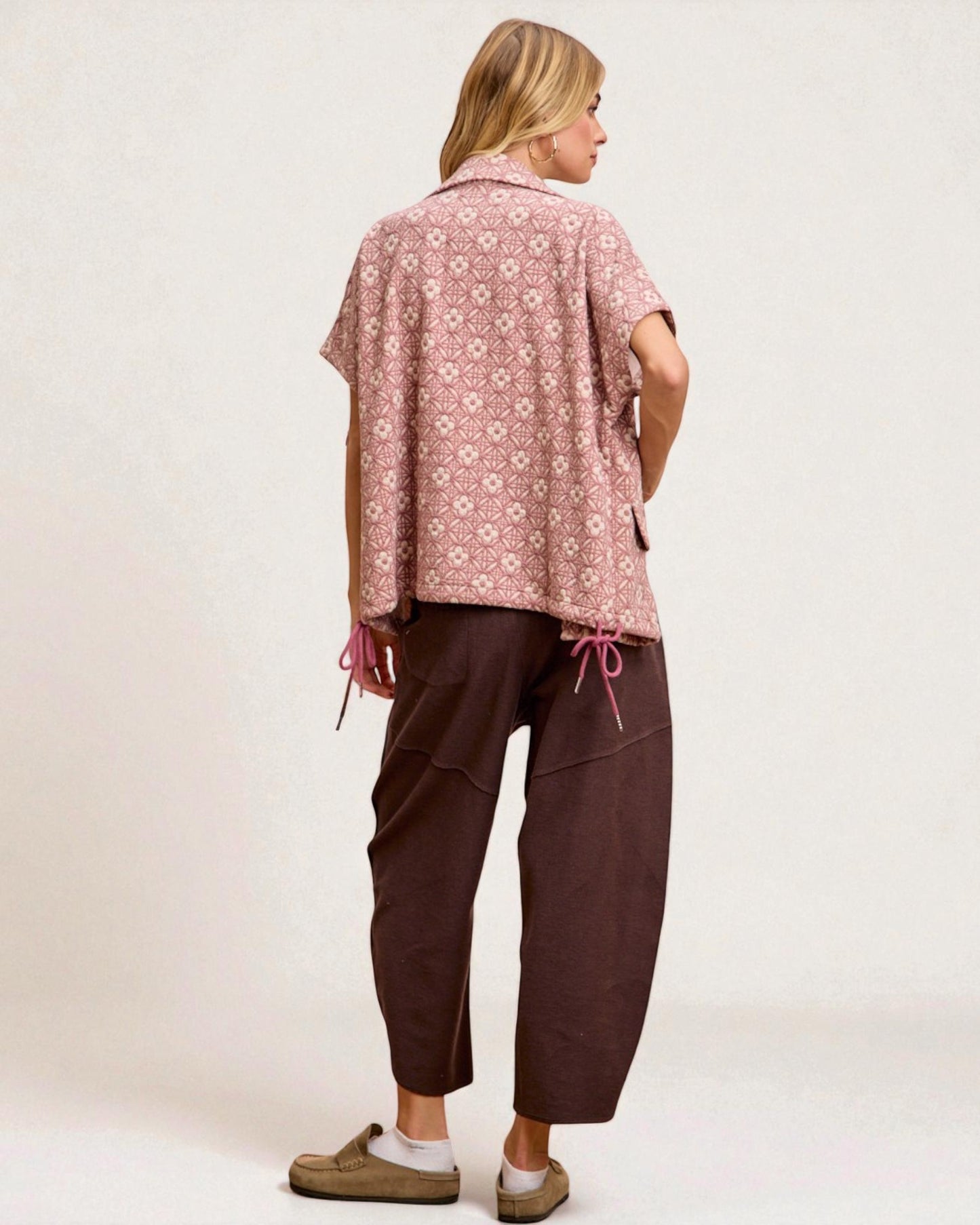 Chocolate Wide Leg Cargo Lounge Pants