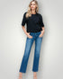 Medium Wash High Rise Straight Leg Jeans