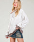 Taupe & Mocha Striped Pullover