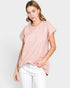 Mauve Plaid Back Cotton Top