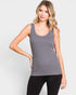 Cold Charcoal Scoop Neck Tank