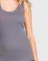 Cold Charcoal Scoop Neck Tank