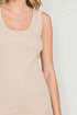 Sand Ribbed Scoop Neck Tank