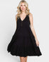 Black Tiered Sleeveless Dress