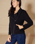 Veste zippée noire avec poches