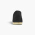 Genuine Suede Wooden Heel Clogs