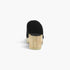 Genuine Suede Wooden Heel Clogs
