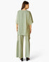 Sage Cargo-Pocket Wide-Leg Pants